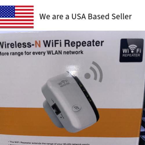 Wireless-N WiFi Range Extender- Repeater-300 Mbps-2.4 GHz WLAN-High Speed-NEW